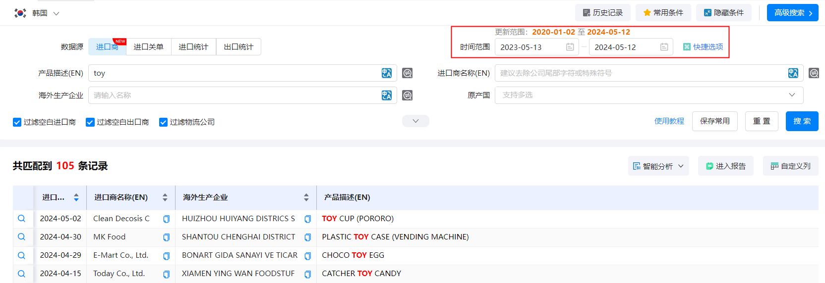 韩国外贸数据,外贸数据,易币付(中国)外贸数据