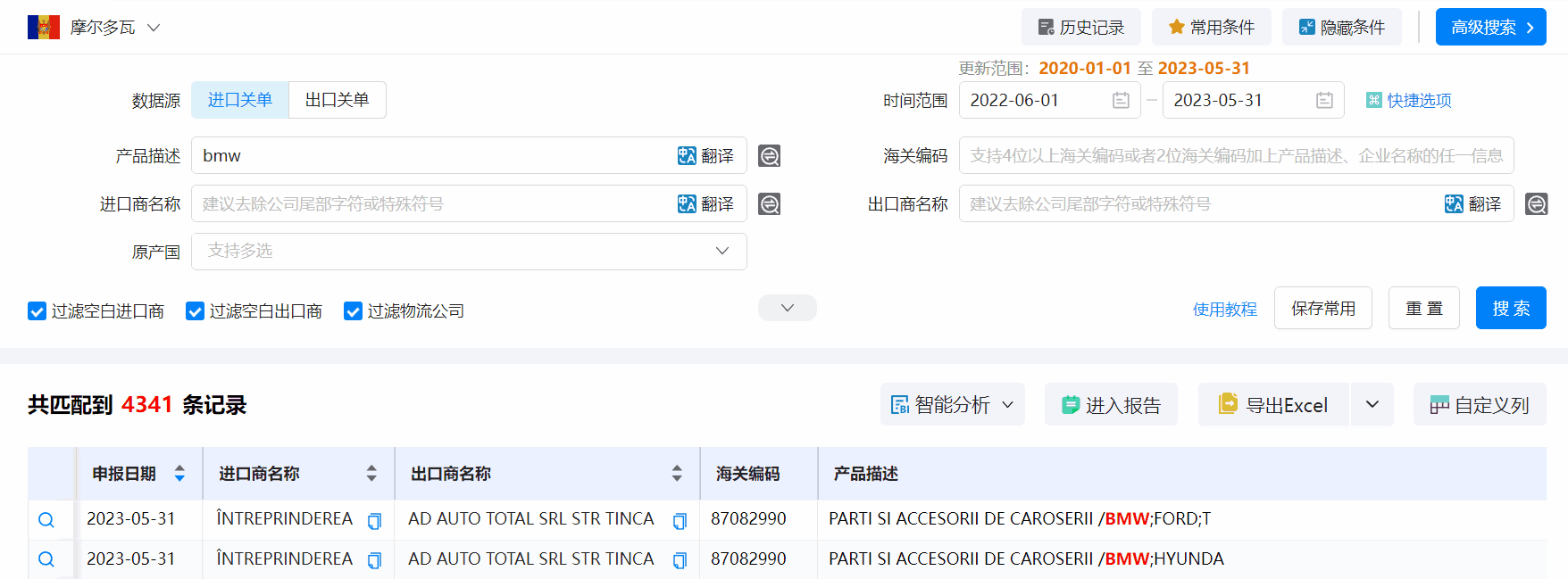 海关数据,摩尔多瓦海关数据,易币付(中国)海关数据