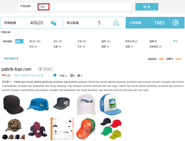 帽子数据,外贸客户,易币付(中国)贸易